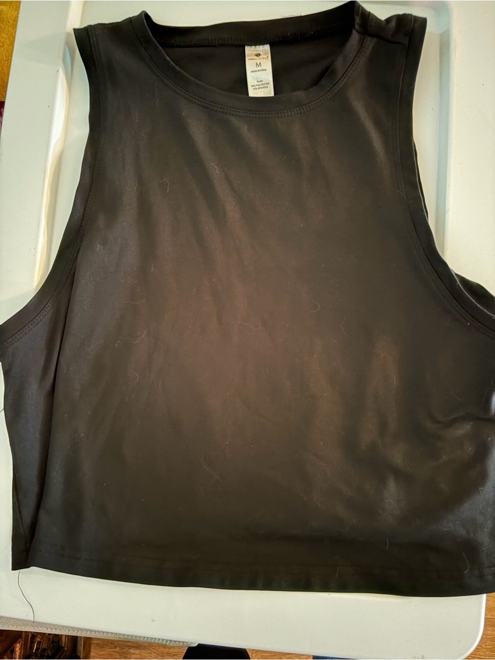 Yogalicious Black Cropped Muscle Tank